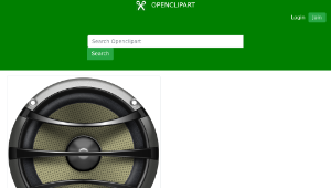 openclipart圖庫：subwoofer