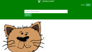 openclipart圖庫：Cartoon Cat Face