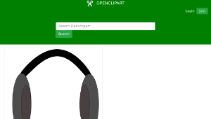 openclipart圖庫：Headphones縮圖