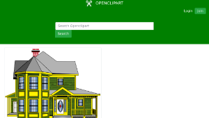 openclipart圖庫：Gingerbread House縮圖