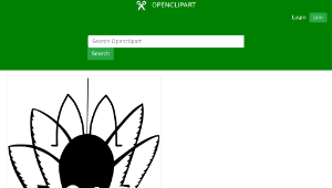 openclipart圖庫：Miss Muffet's Spider