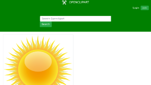 openclipart圖庫：Meteo sole縮圖