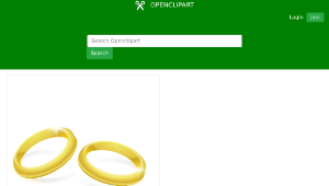 openclipart圖庫：Gold Rings縮圖