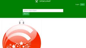 openclipart圖庫：New Year's ball縮圖