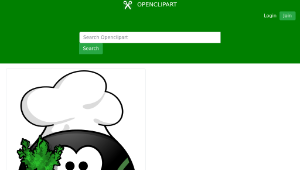 openclipart圖庫：Veggie-Penguin