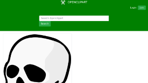 openclipart圖庫：Skull-資源代表圖
