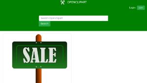openclipart圖庫：Sale Sign