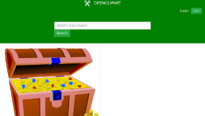 openclipart圖庫：Full Treasure Chest
