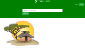 openclipart圖庫：African Hut縮圖
