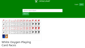 openclipart圖庫：White Oxygen Playing Card Faces縮圖