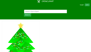 openclipart圖庫：Christmas tree vector