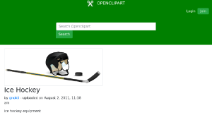 openclipart圖庫：Ice Hockey