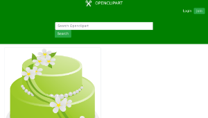 openclipart圖庫：Birthday Cake