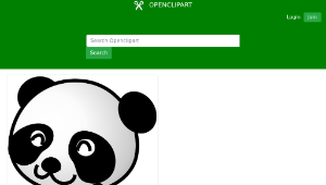 openclipart圖庫：panda02