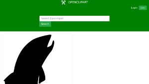 openclipart圖庫：trout silhouette