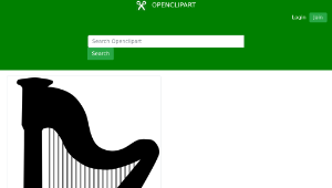 openclipart圖庫：Harp