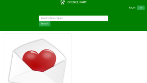 openclipart圖庫：Valentines Day - Love Letter