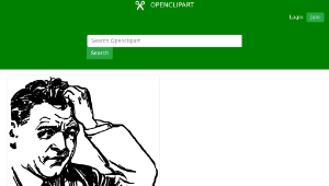 openclipart圖庫：head scratcher縮圖