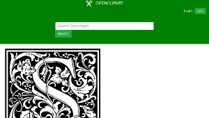 openclipart圖庫：William Morris Letter S-資源代表圖