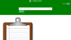 openclipart圖庫：Writing pad-資源代表圖
