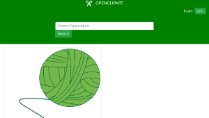 openclipart圖庫：Green Ball of Yarn-資源代表圖