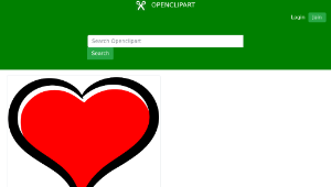 openclipart圖庫：Red heart-資源代表圖