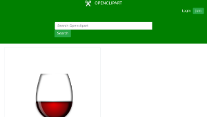 openclipart圖庫：Copa de Vino縮圖