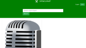 openclipart圖庫：Old Style Microphone-資源代表圖