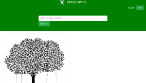 openclipart圖庫：tree with leaves-資源代表圖