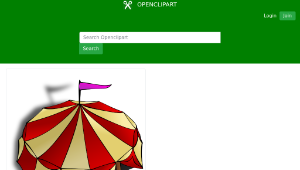 openclipart圖庫：RPG map symbols: Circus Tent-資源代表圖