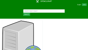 openclipart圖庫：Terminal Server-資源代表圖