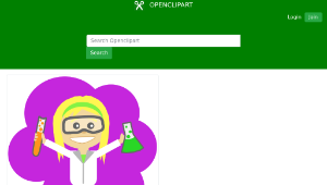 openclipart圖庫：Science Girl縮圖