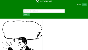 openclipart圖庫：Radio announcement縮圖