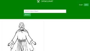 openclipart圖庫：Jesus Coloring Book-資源代表圖