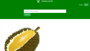 openclipart圖庫：Durian-資源代表圖
