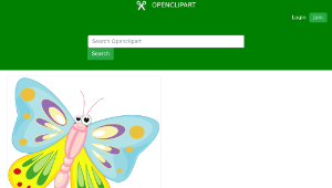 openclipart圖庫：Cartoon Butterfly-資源代表圖