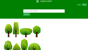 openclipart圖庫：Simple Trees-資源代表圖