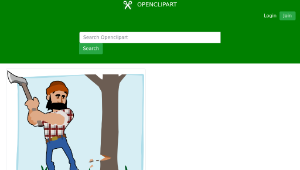 openclipart圖庫：lumberjack-資源代表圖