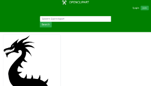 openclipart圖庫：Dragon Silhouette-資源代表圖