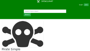 openclipart圖庫：Pirate Simple縮圖