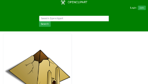 openclipart圖庫：RPG map symbols: Pyramid-資源代表圖