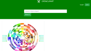openclipart圖庫：Multicolored Wheel Abstract Background-資源代表圖