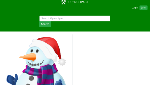 openclipart圖庫：Snowman Shaded-資源代表圖