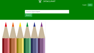 openclipart圖庫：Coloured Pencils-資源代表圖