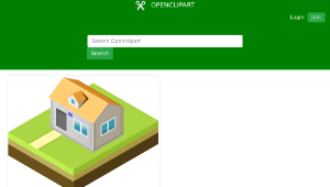openclipart圖庫：Isometric house-資源代表圖