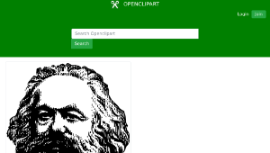 openclipart圖庫：Karl Marx-資源代表圖