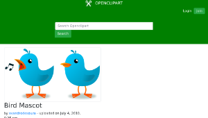 openclipart圖庫：Bird Mascot-資源代表圖