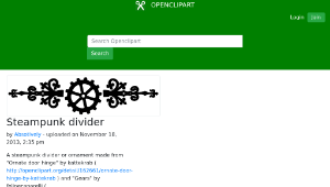 openclipart圖庫：Steampunk divider縮圖