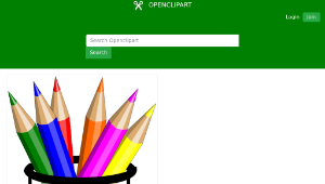 openclipart圖庫：Pencil Cup-資源代表圖