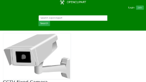 openclipart圖庫：CCTV Fixed Camera-資源代表圖